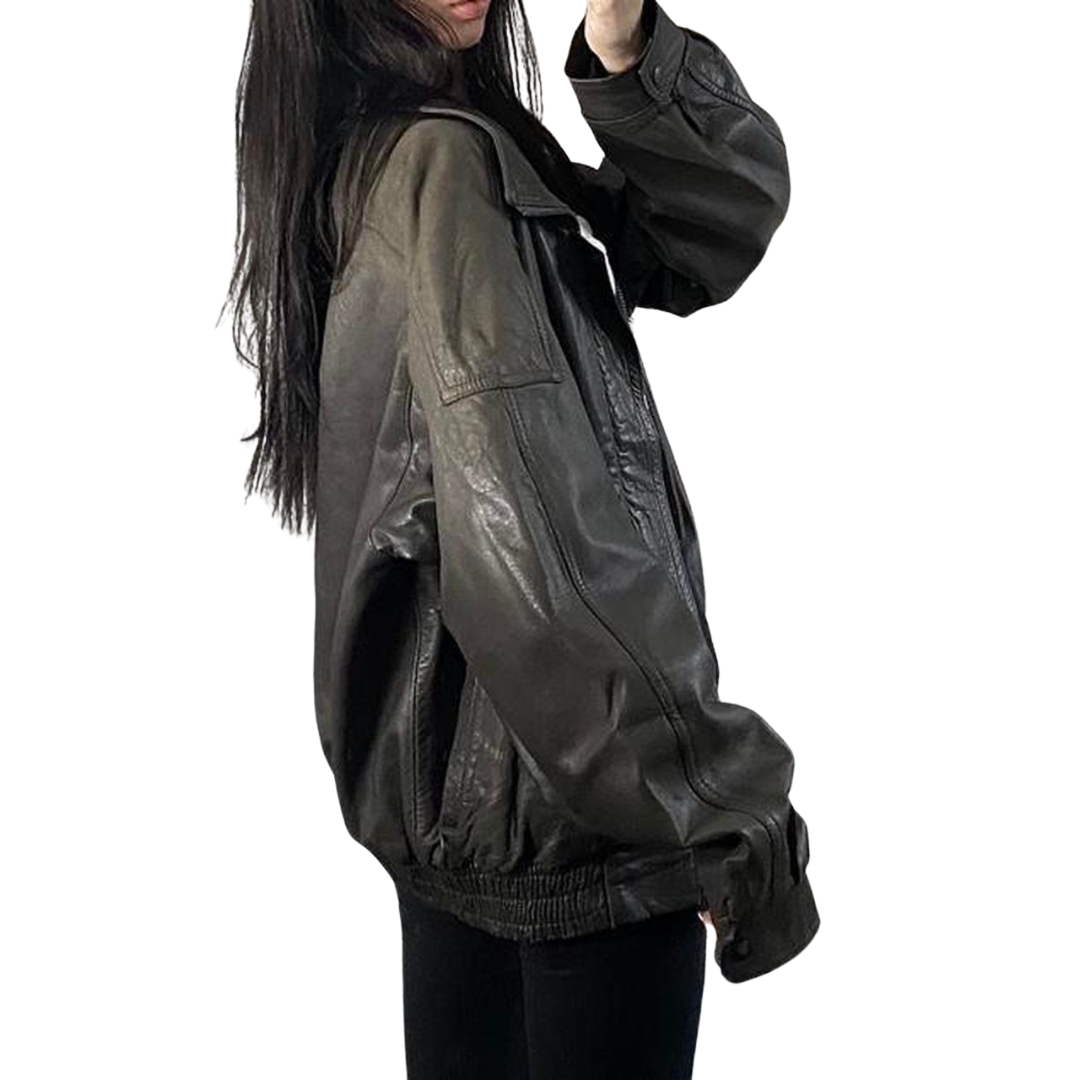 London Fog Leather Bomber