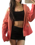 Pink Leather Jacket