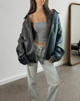 Dockers Leather Bomber