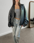 Dockers Leather Bomber