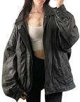 Guccini Leather Bomber