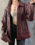 Cherry Leather Jacket