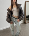 Ester Leather Bomber