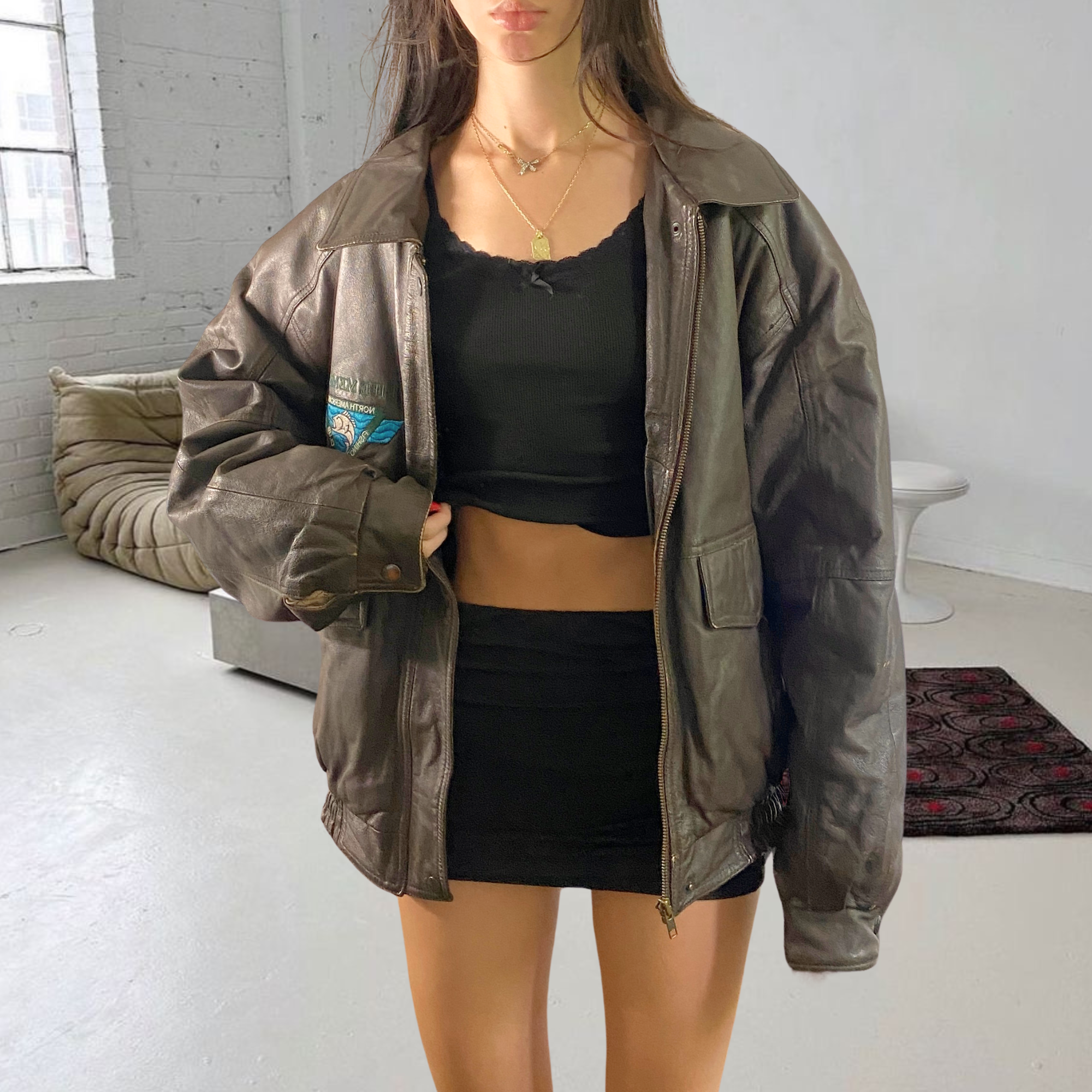 LM Leather Bomber