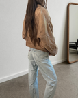 Della Leather Bomber