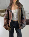 Rusty Leather Bomber