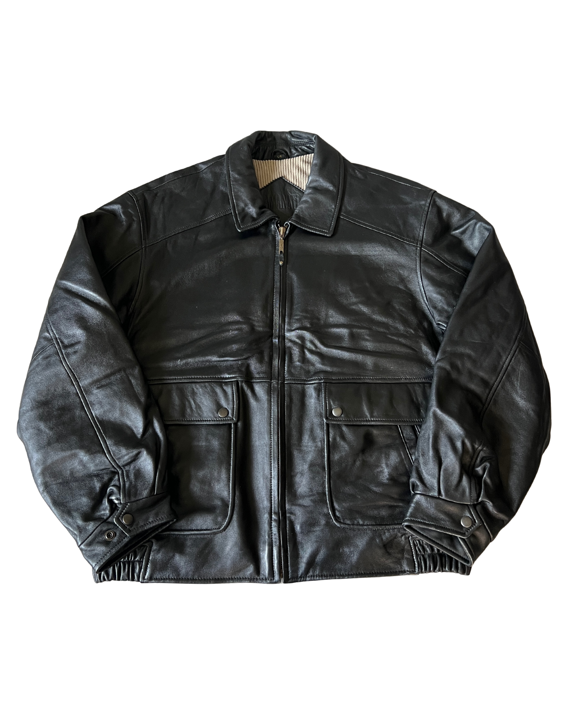 Amanti Leather Bomber