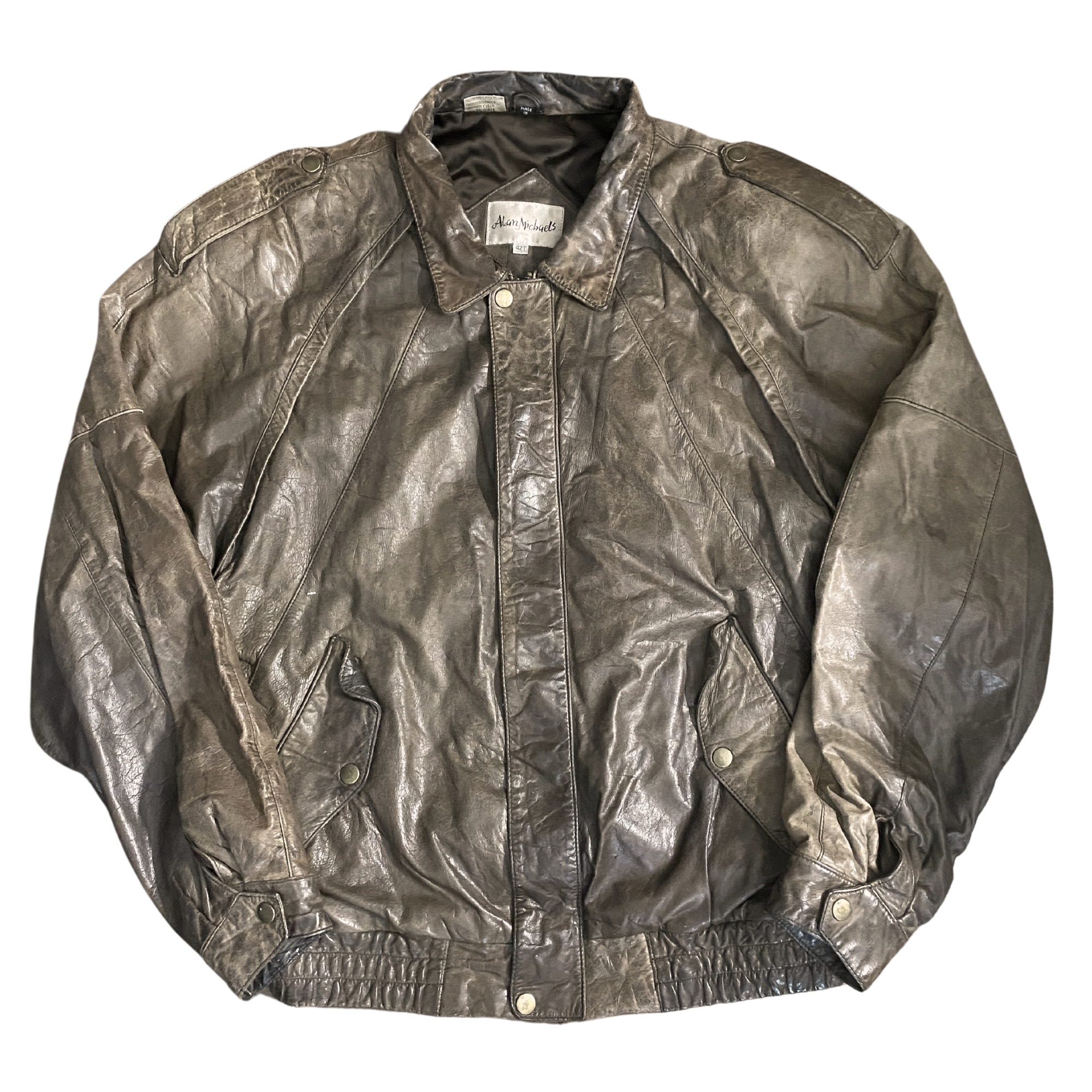 Alan Leather Bomber