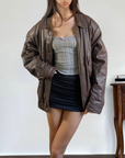 Boulevard Club Leather Bomber