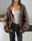 Rusty Leather Bomber