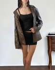 Maxima Leather Blazer