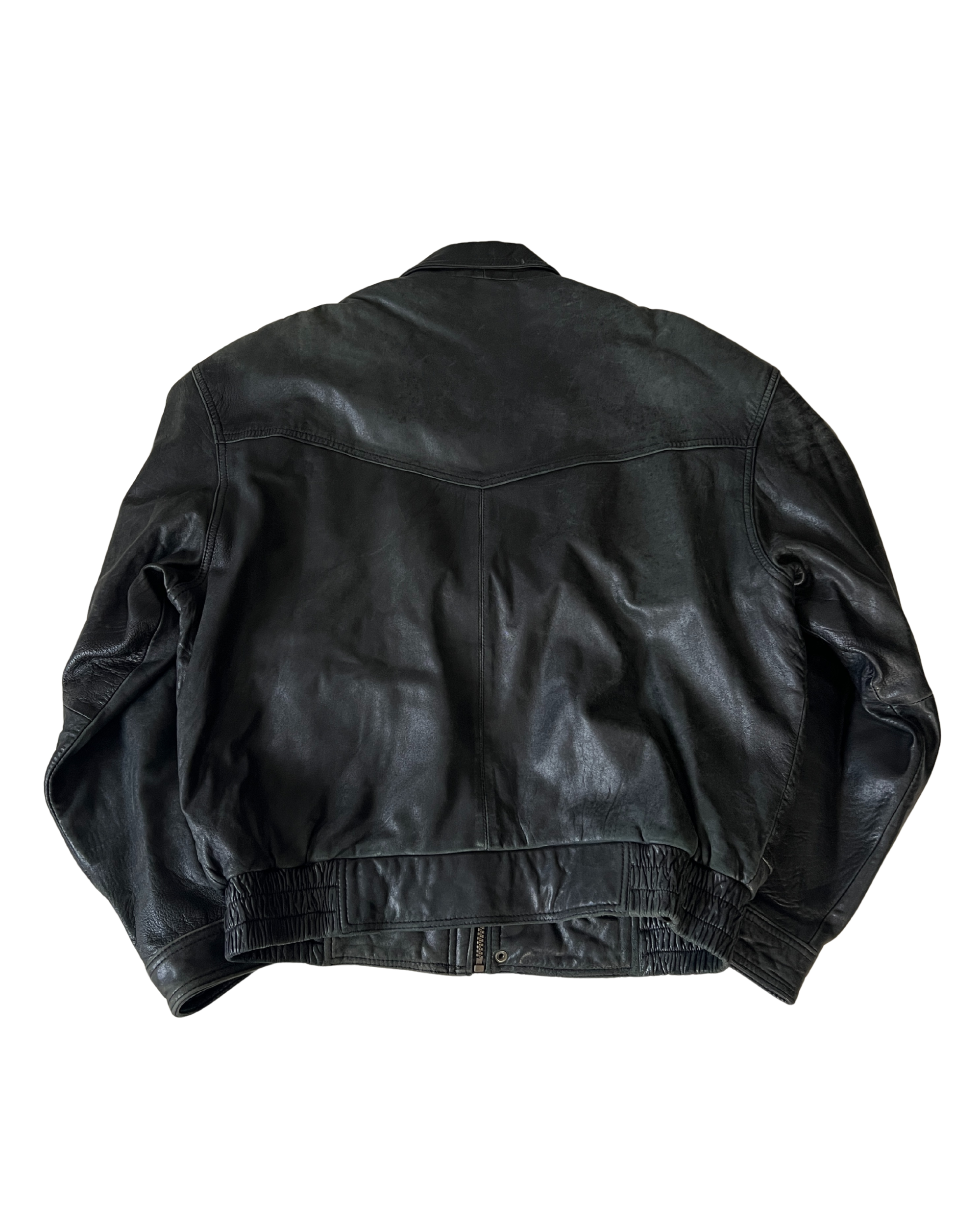 Darly Leather Bomber
