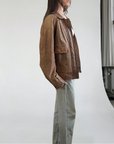 Reed Leather Bomber