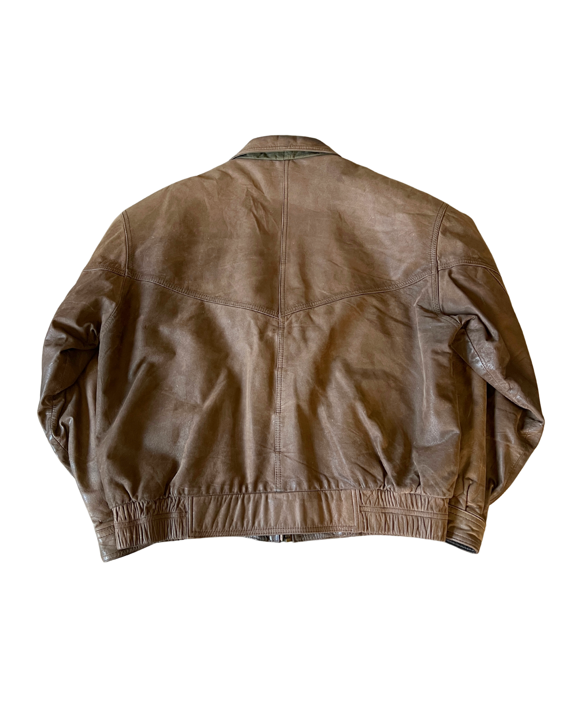 Candi Leather Bomber
