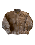 Candi Leather Bomber