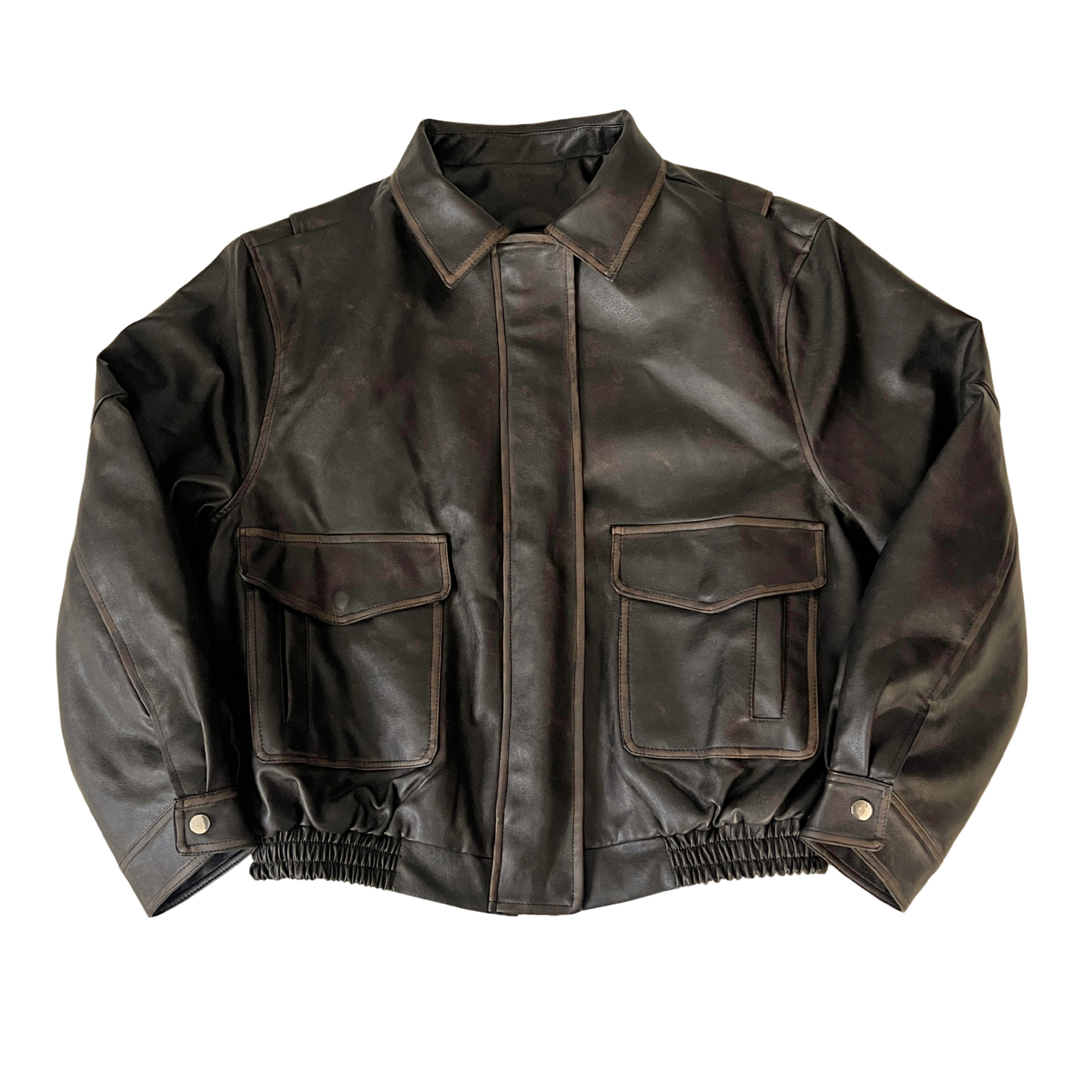 BRN Vegan Leather Bomber