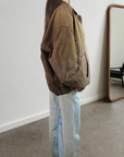 Candi Leather Bomber