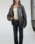 BRN Vegan Leather Bomber