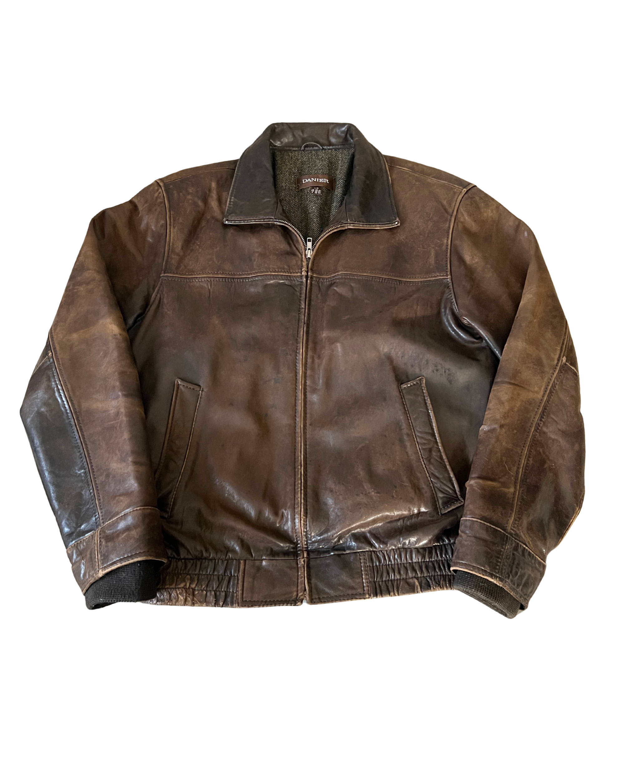 Darla Leather Bomber