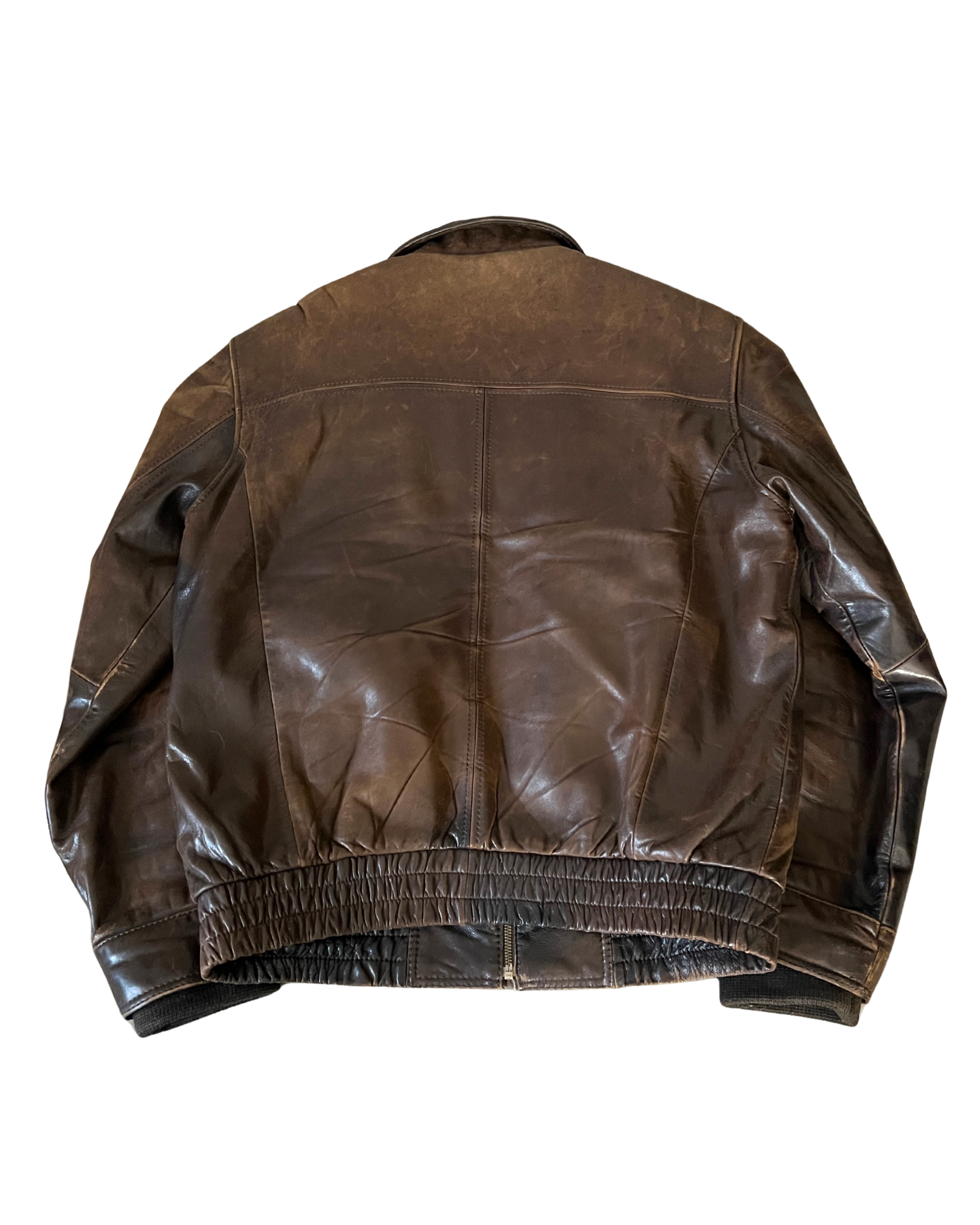 Darla Leather Bomber