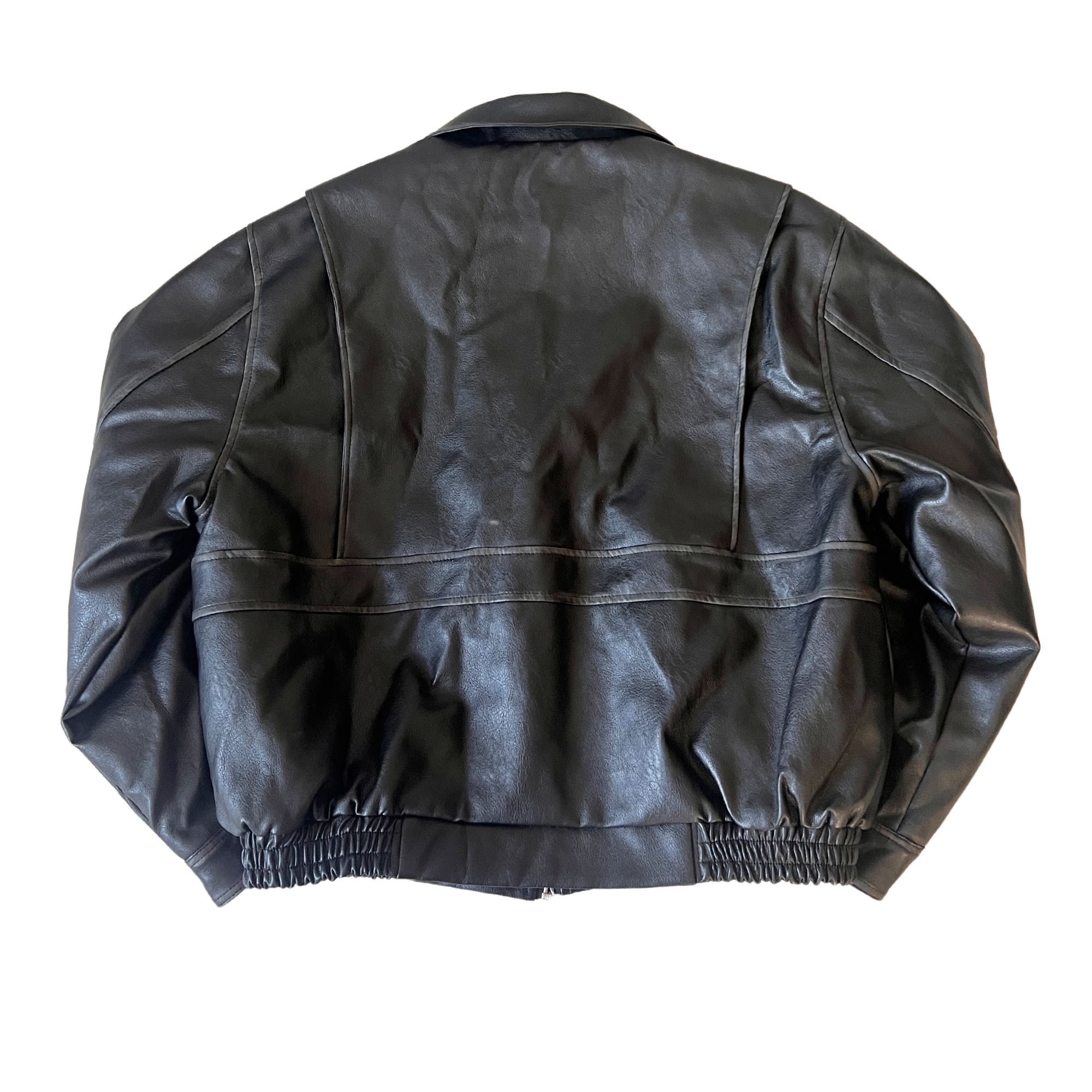 BLK Vegan Leather Bomber