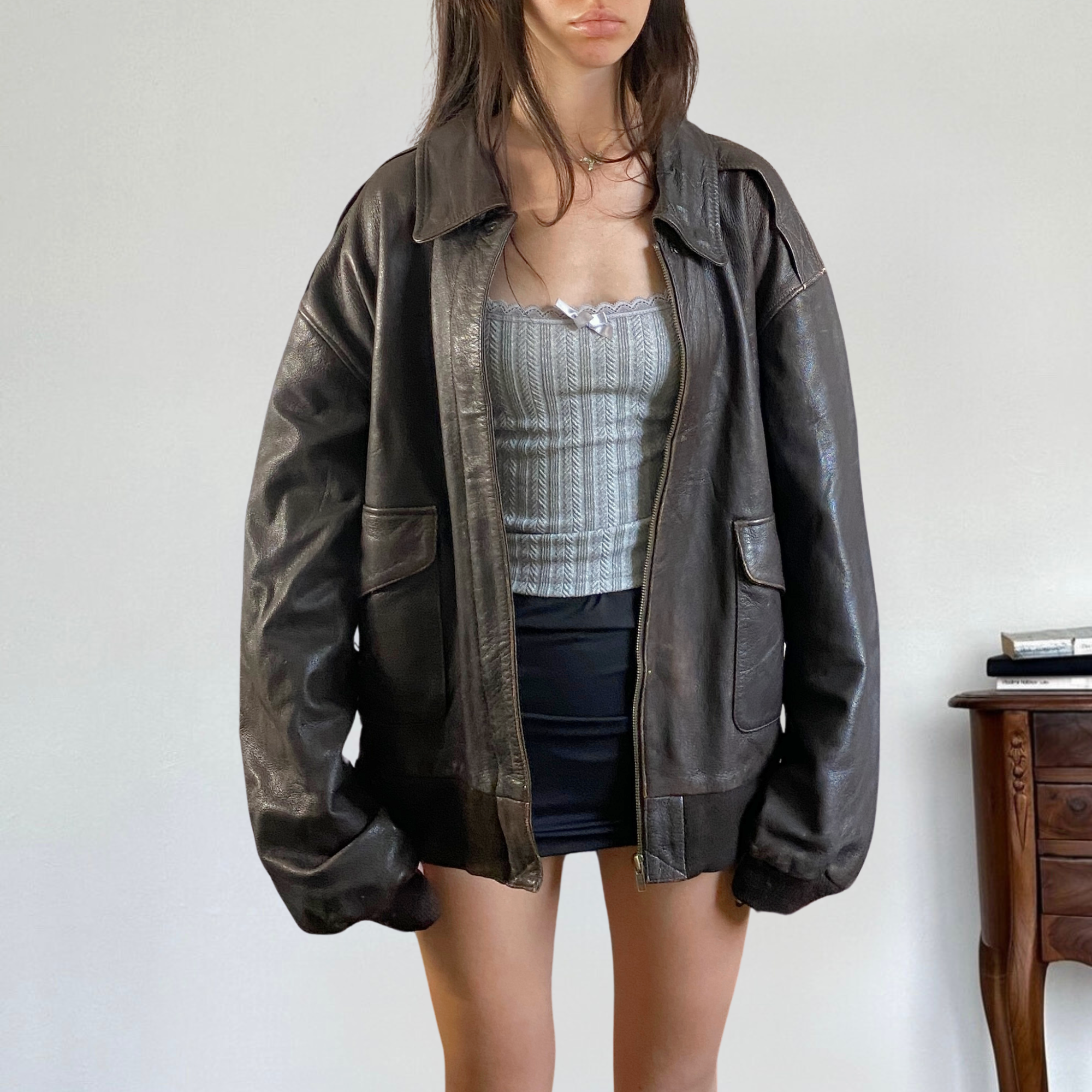 Argus Leather Bomber