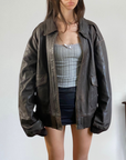 Argus Leather Bomber