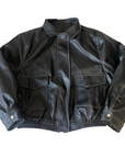 BLK Vegan Leather Bomber