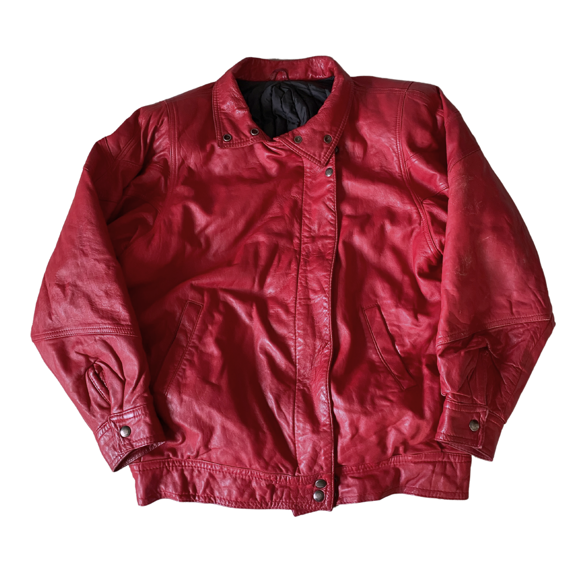 Valois Leather Bomber