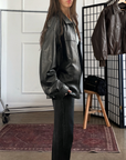 Marla Leather Bomber