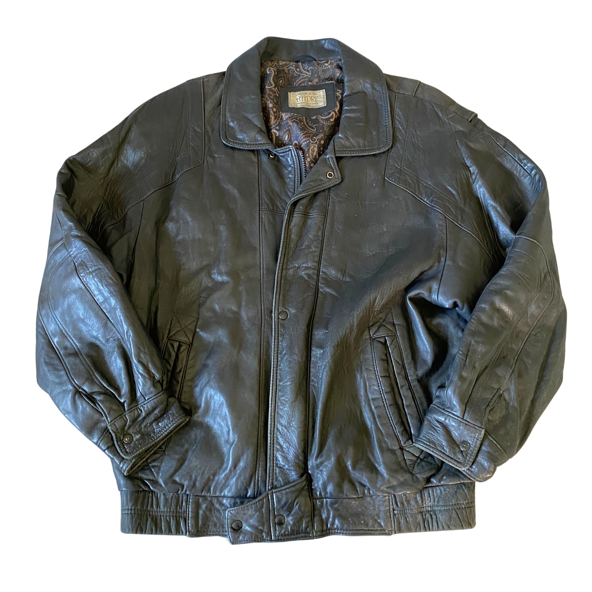 Andre Leather Bomber