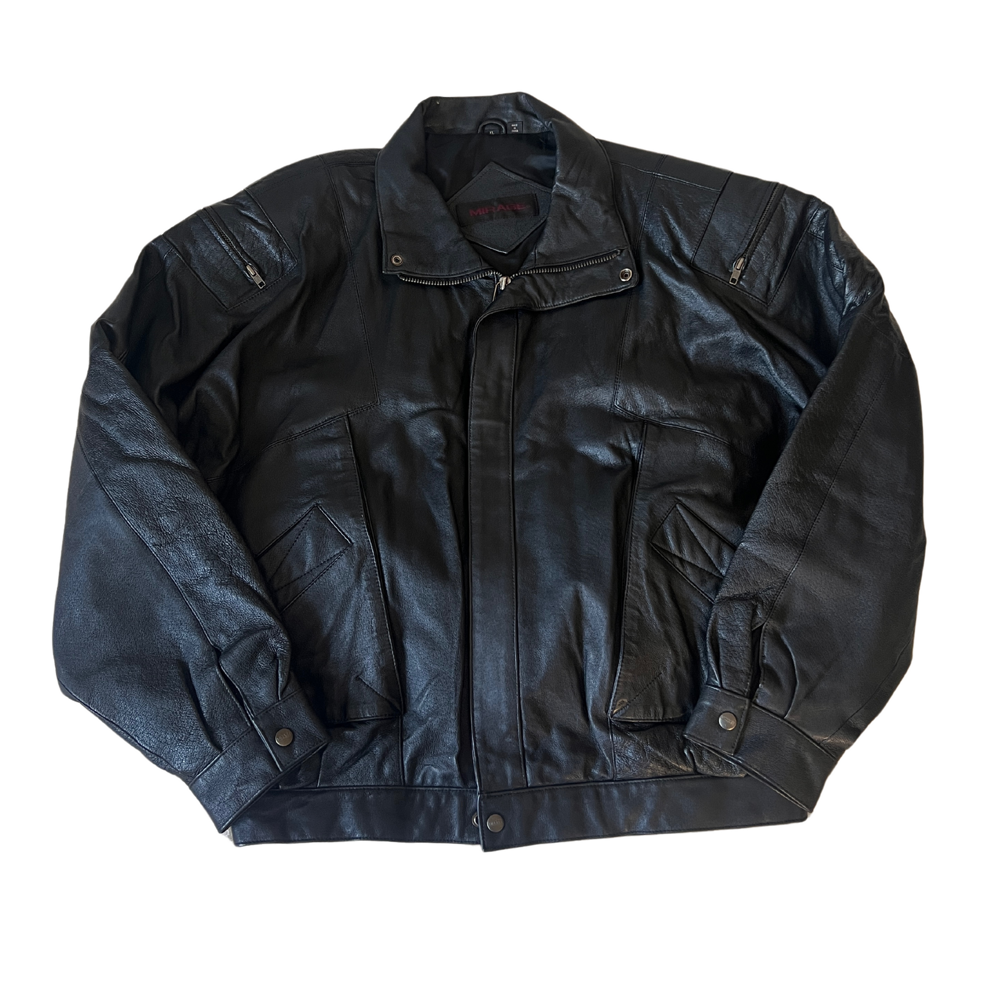 Mirage Leather Bomber