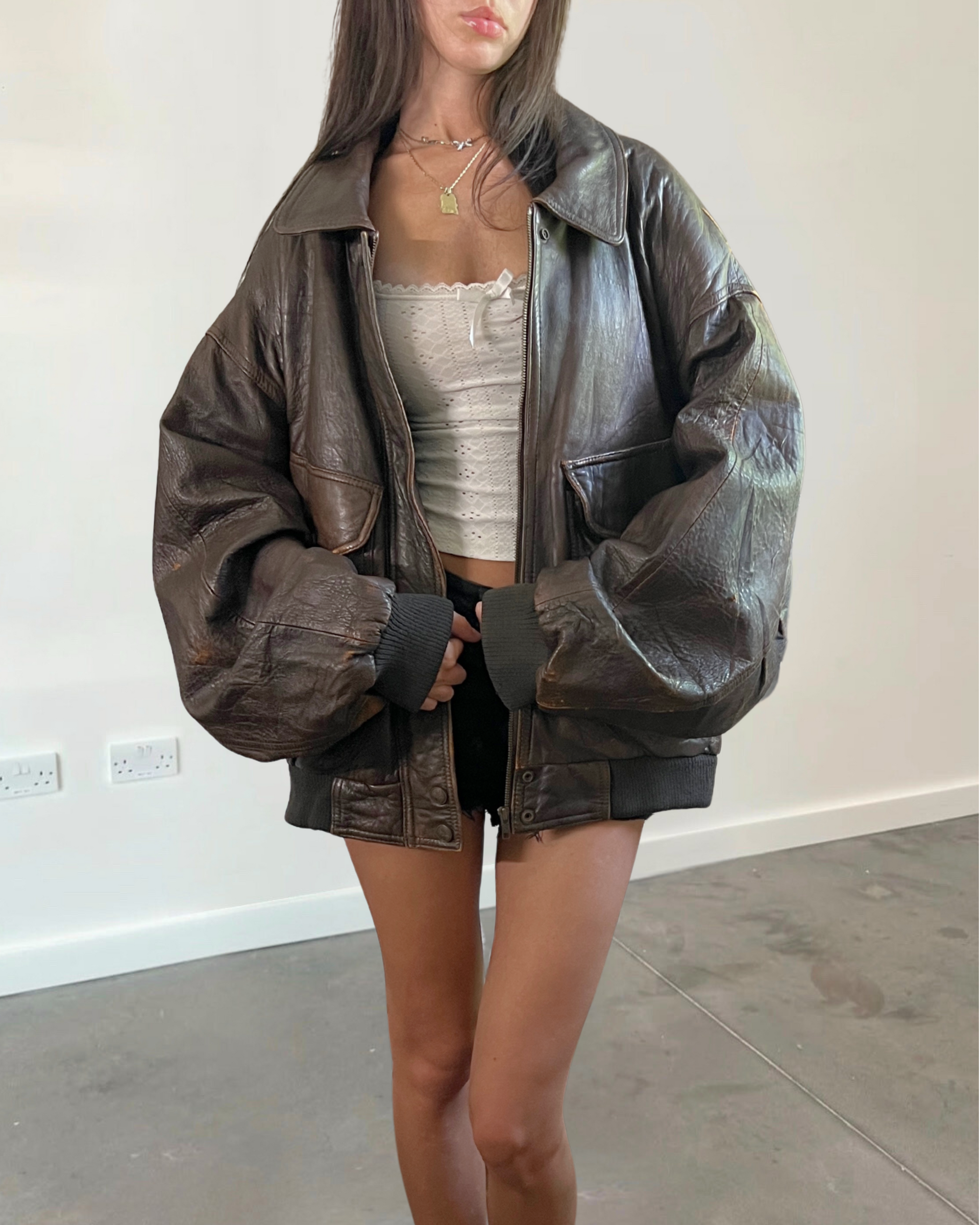 Rio Leather Bomber