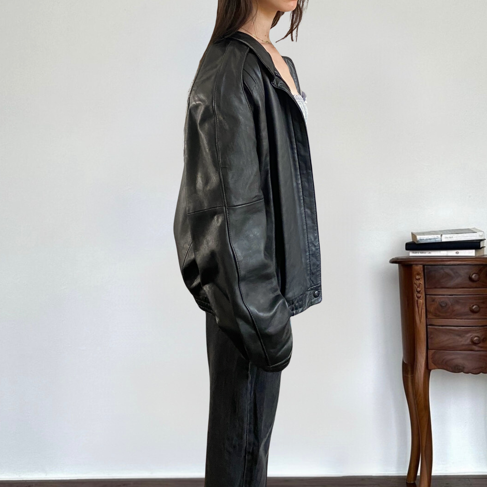 Jacky Leather Bomber