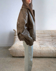 BRN Vegan Leather Bomber