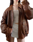 Canyon Leather Bomber