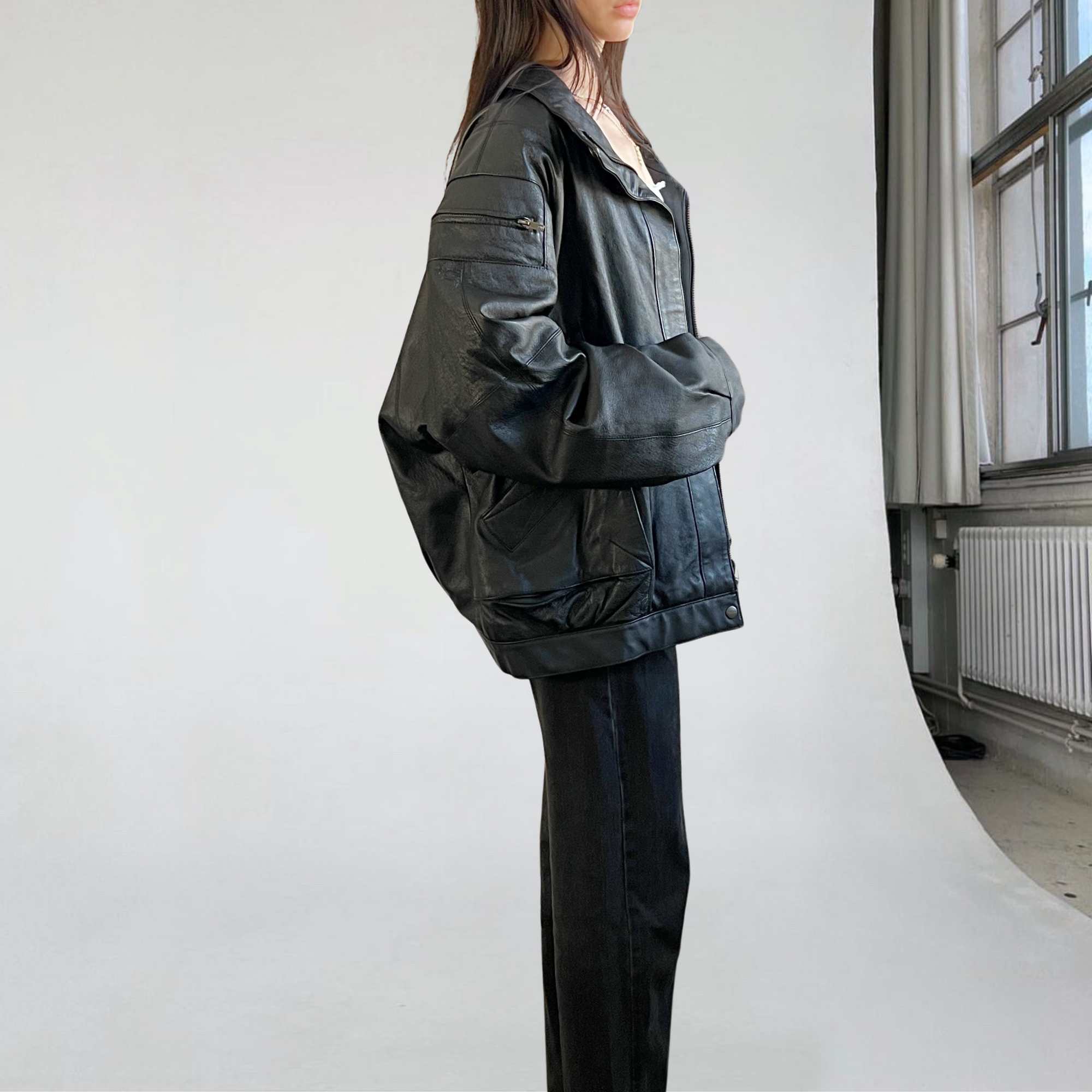 Mirage Leather Bomber