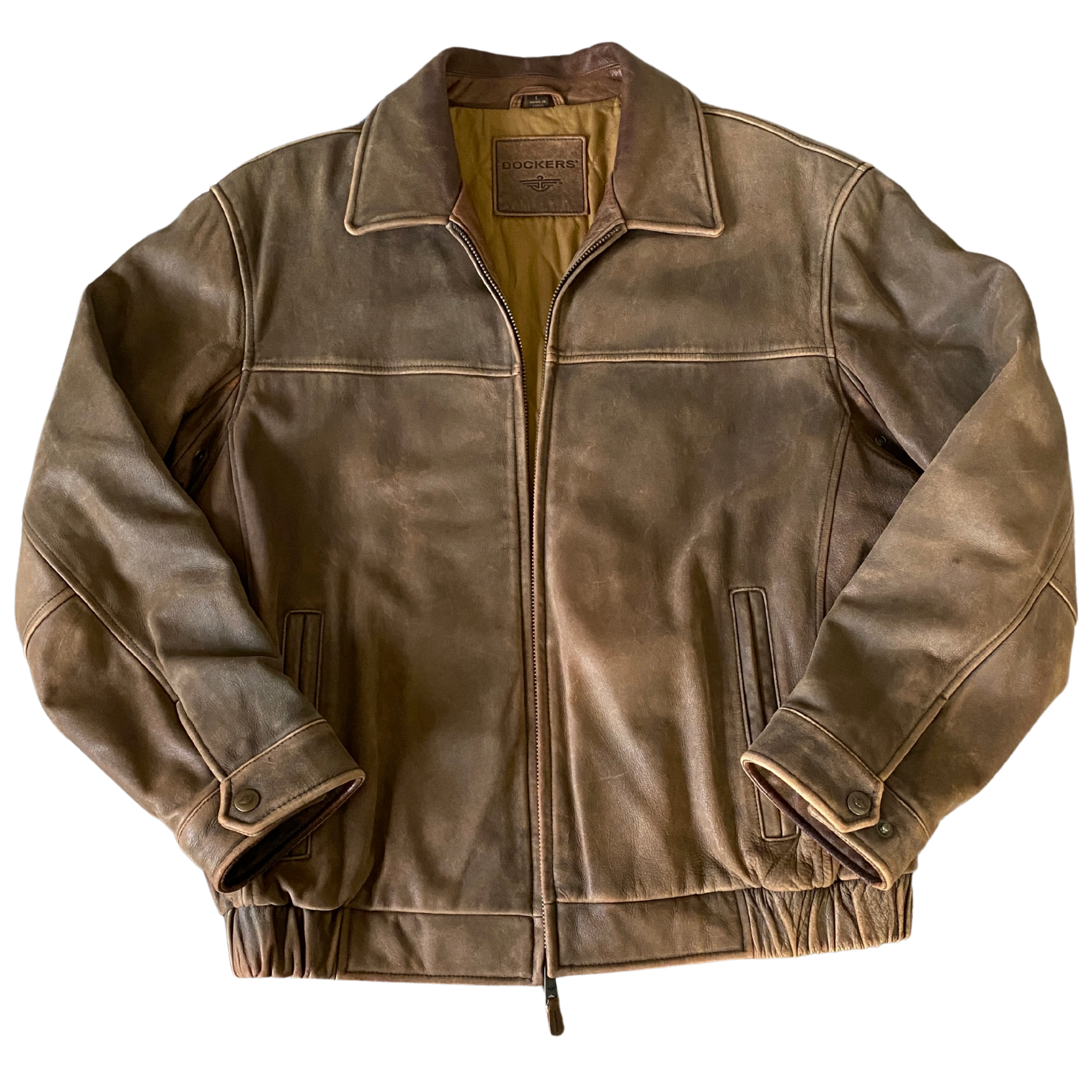 Dockers Leather Bomber