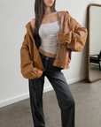 London Leather Bomber