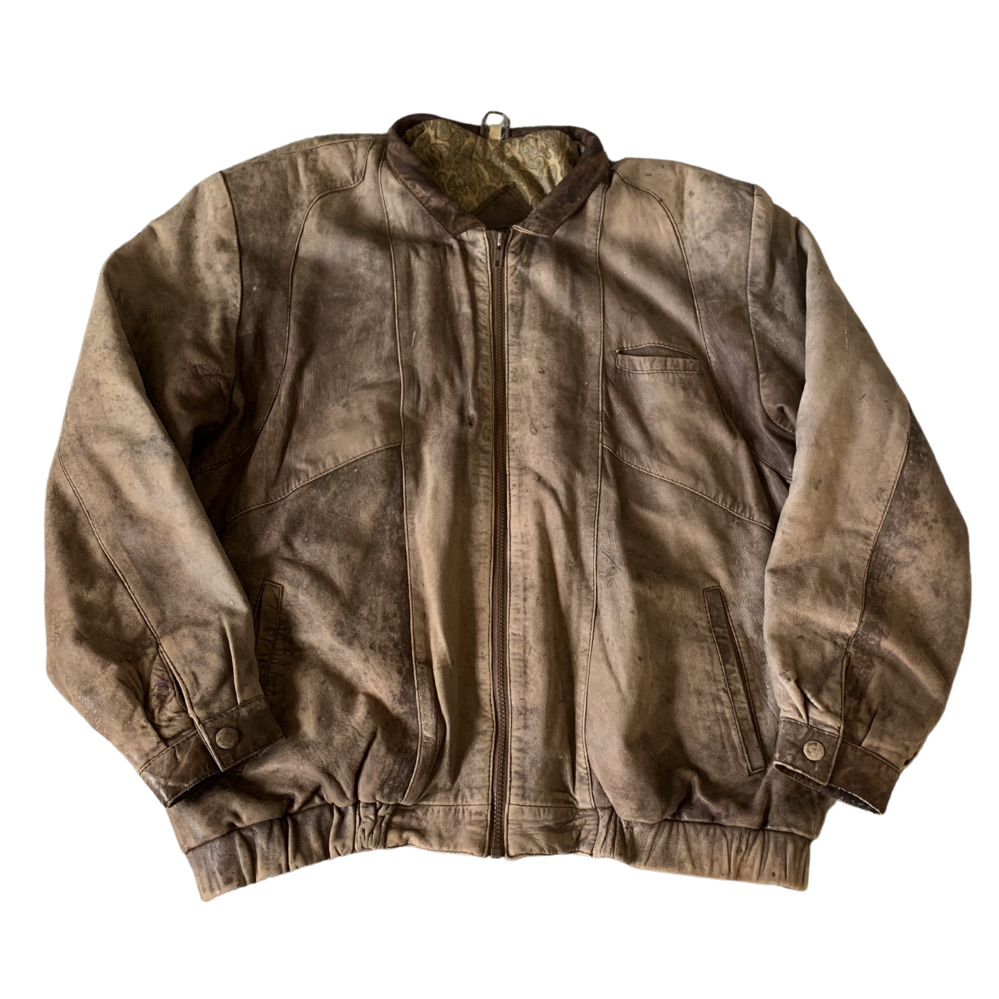 Crombie Leather Bomber