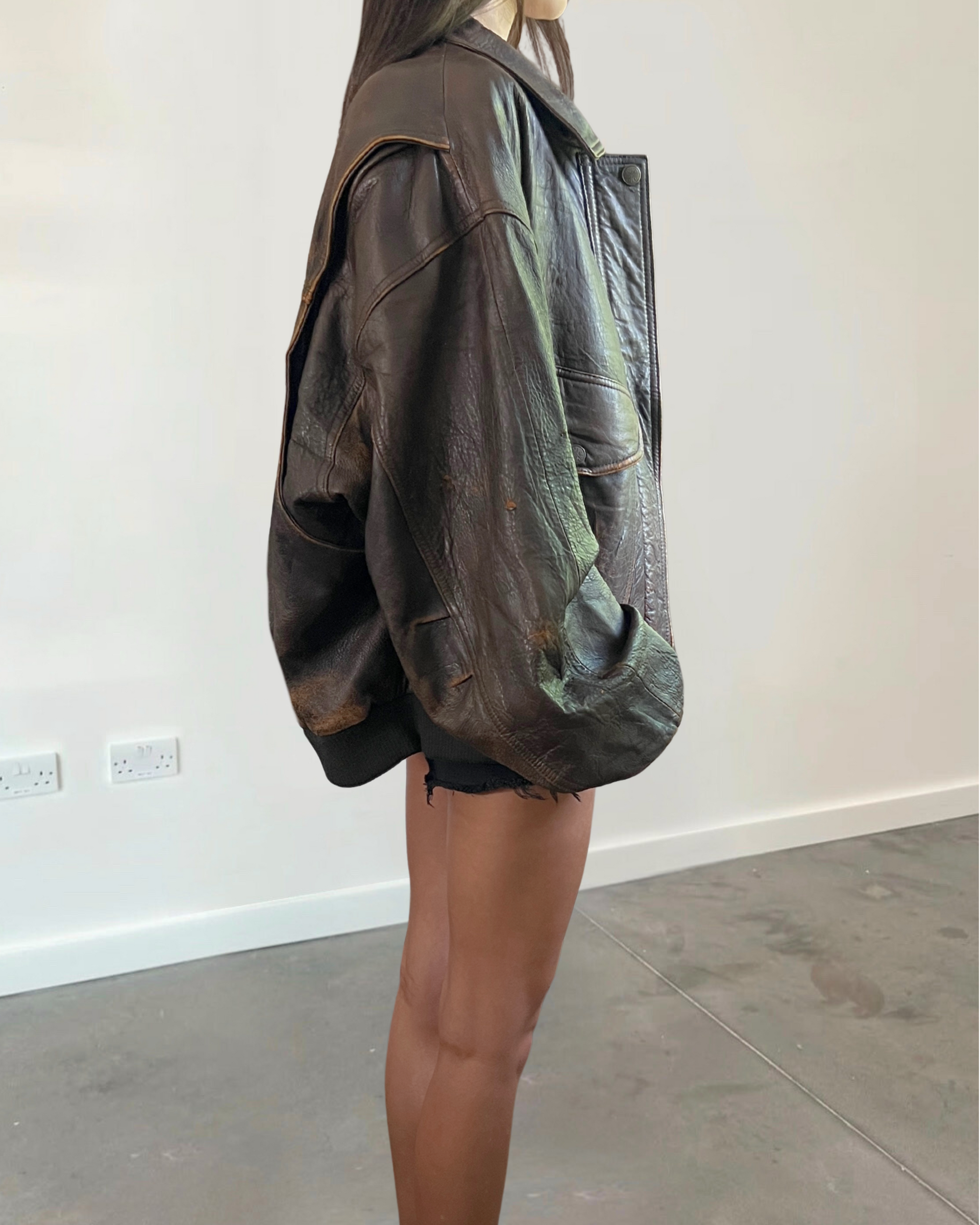 Rio Leather Bomber