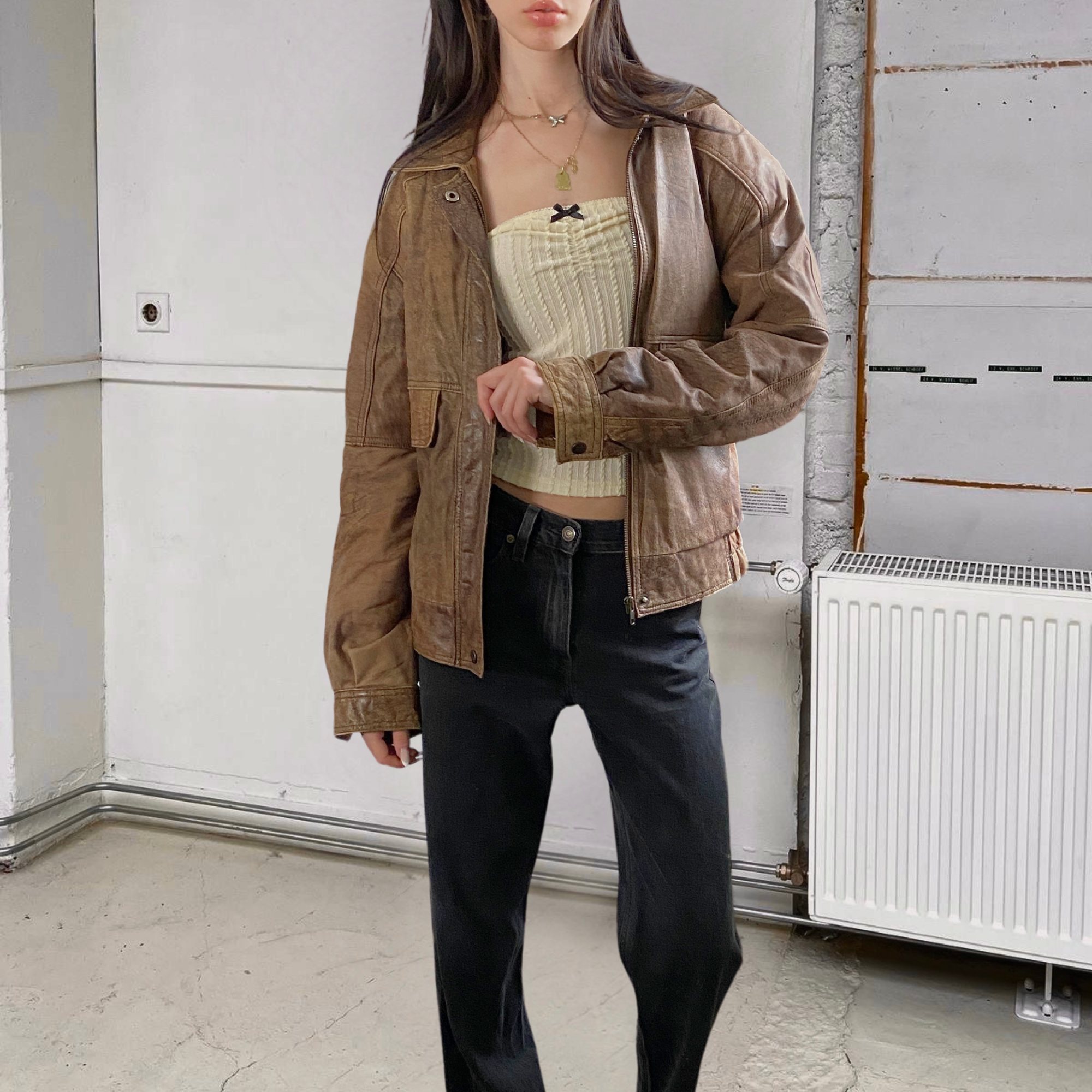 Reed Leather Bomber