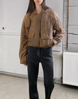 Reed Leather Bomber