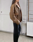 Reed Leather Bomber