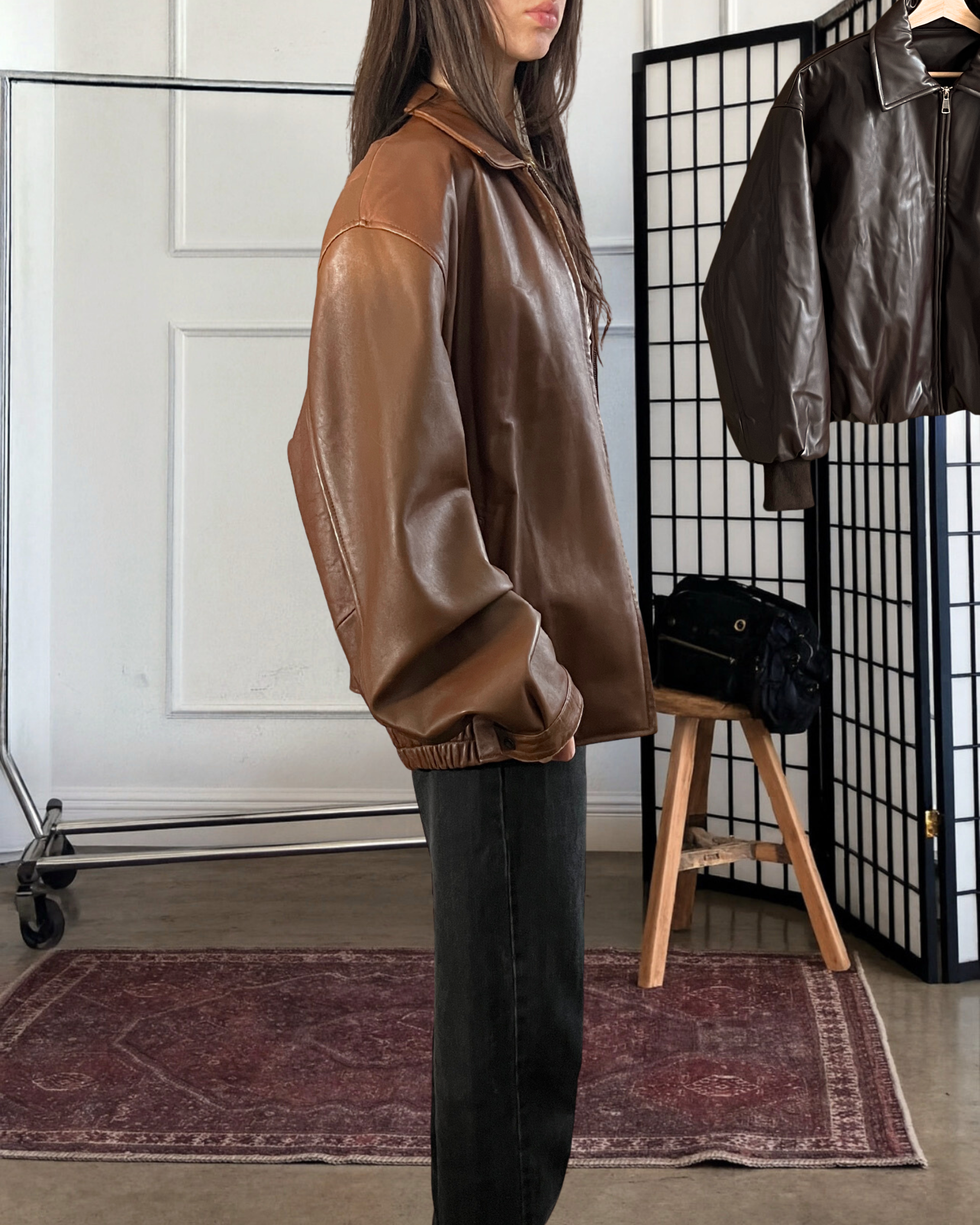 Reed Leather Bomber