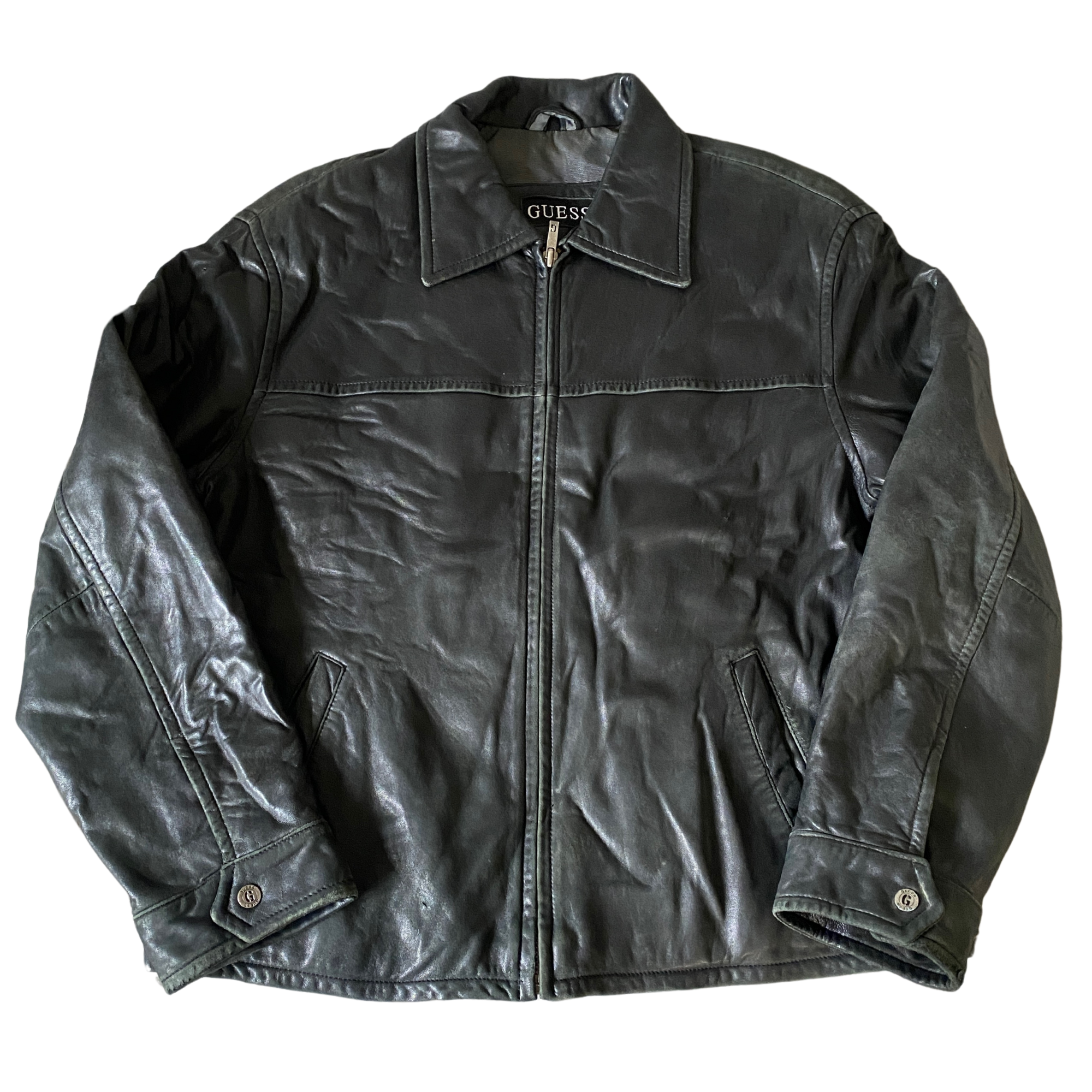 Oxy Leather Bomber