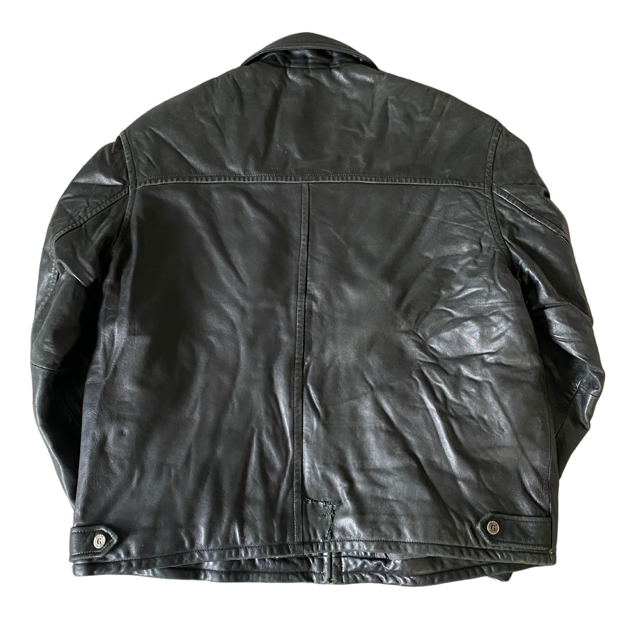 Oxy Leather Bomber