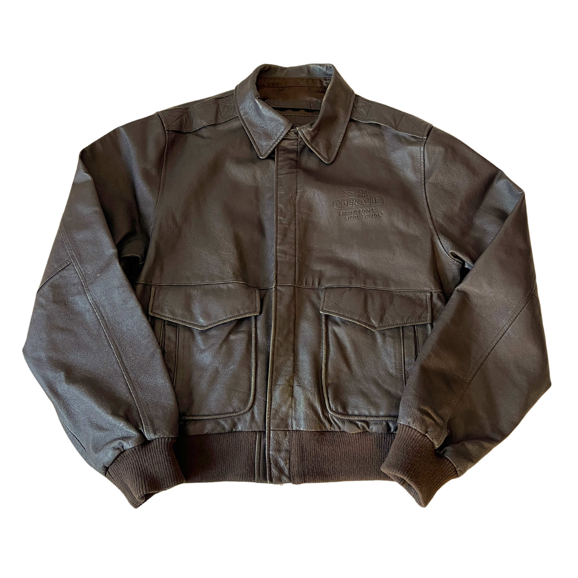 Clara Leather Bomber