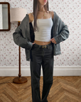Leo Leather Bomber