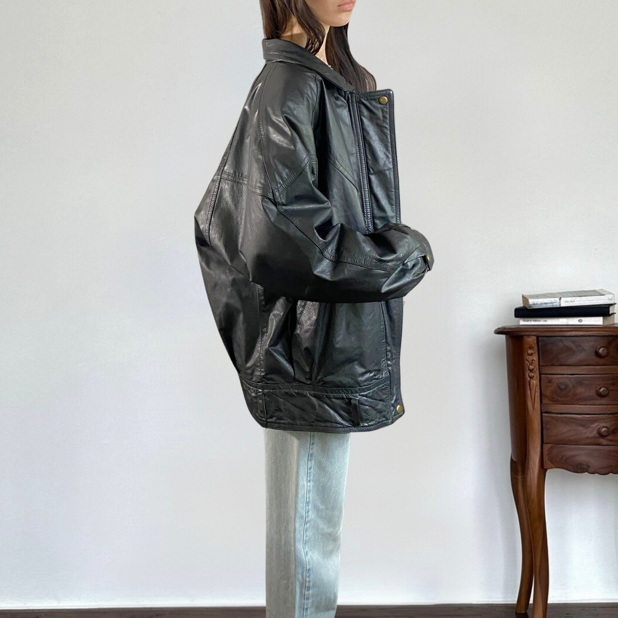 Cosa Nova Leather Bomber